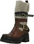 A.s.98 Stijlvolle Enkellaarzen met Gespdetail Brown Dames - Thumbnail 4