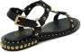 Ash Zwarte Leren Ballerina Sandalen Ss24 Black Dames - Thumbnail 3