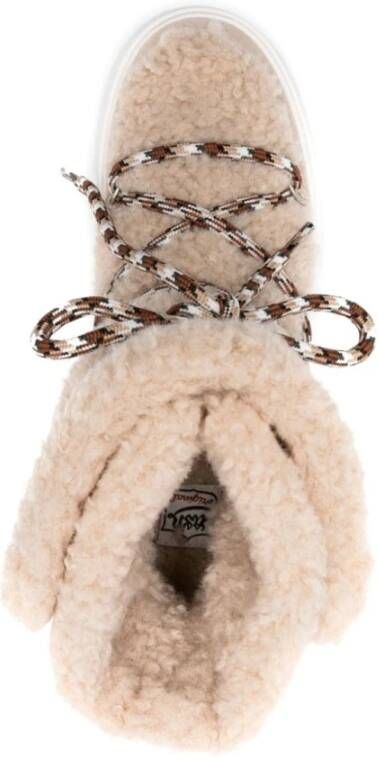 ASH Beige Faux-Fur Laarzen