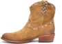 ASH Beige Suède Texano Laars - Thumbnail 2