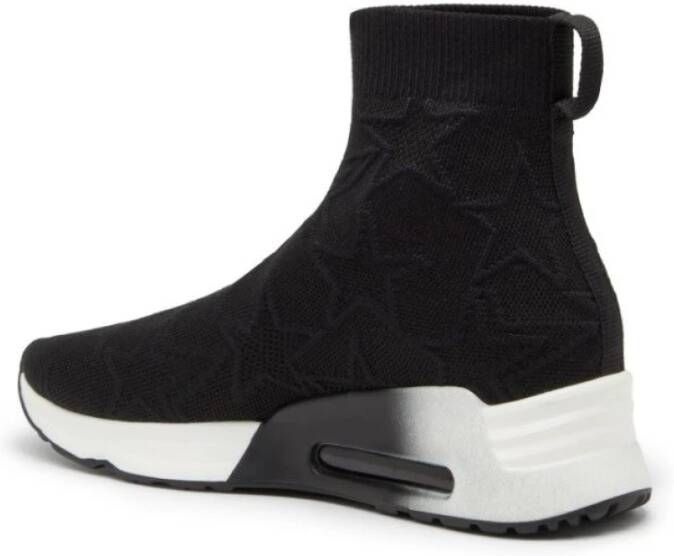 ASH Black Star Knit Combo Sneakers