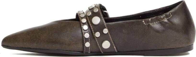ASH Britnie Studded Strappy Ballerina
