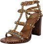 Ash Bruine Leren Sandalen met Stenen Brown Dames - Thumbnail 2
