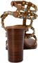 Ash Bruine Leren Sandalen met Stenen Brown Dames - Thumbnail 3