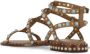 Ash Bruine Leren Sandalen met Studs Brown Dames - Thumbnail 5