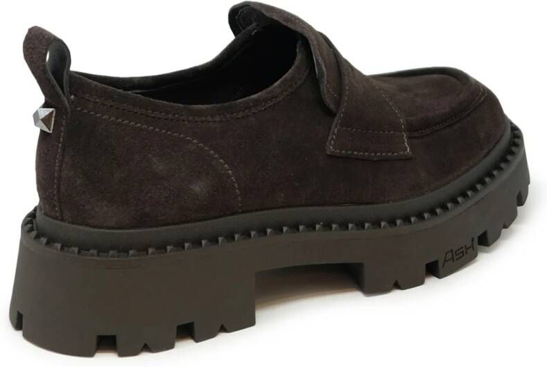 Ash Bruine Suède Ballerina Loafers Fw23 Brown Dames