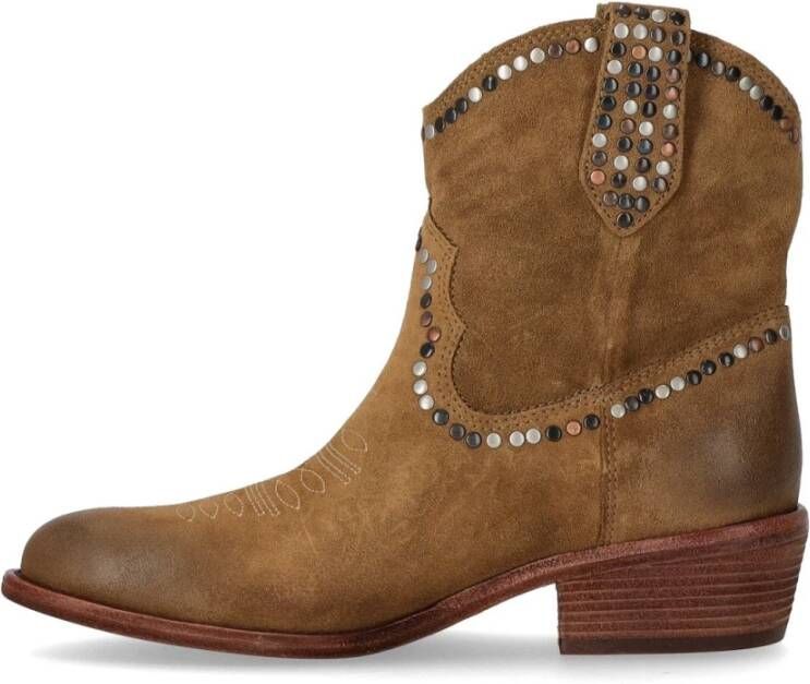 Ash Cowboy Boots Brown Dames