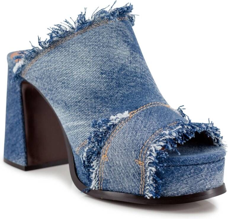 Ash Denim Platte Schoenen Blue Dames