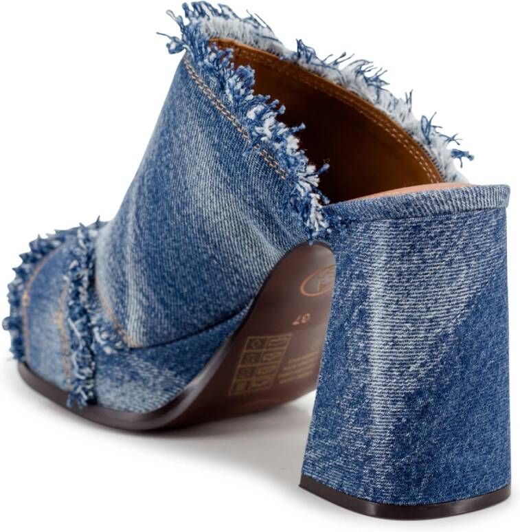 Ash Denim Platte Schoenen Blue Dames