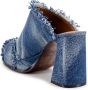 Ash Denim Fabric Peep-toe Mules Blauw Blue Dames - Thumbnail 6