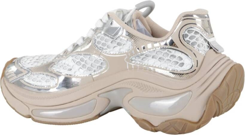 ASH Draken Sneakers Zilver Wit Mesh Rubber