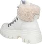 Ash Leren en suède Shearling Enkellaarzen White Dames - Thumbnail 4