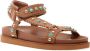 Ash Etnische Stijl Leren Sandalen Brown Dames - Thumbnail 2