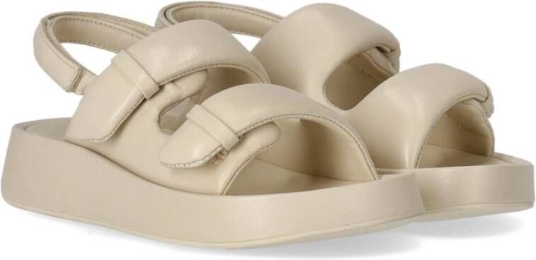 Ash Talc Platform Sandal Beige Dames