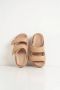 Ash Beige Leren Platte Sandalen met 6cm Hak Beige Dames - Thumbnail 2