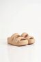 Ash Beige Leren Platte Sandalen met 6cm Hak Beige Dames - Thumbnail 3