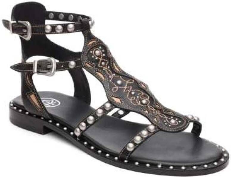 Ash Flat Sandals Black Dames