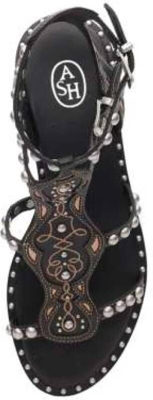 Ash Flat Sandals Black Dames