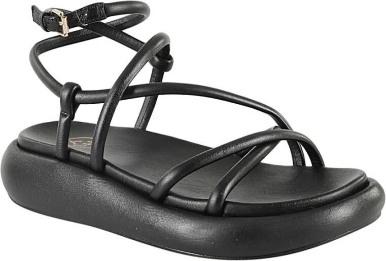 Ash Flat Sandals Black Dames