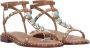 Ash Kaneel Ariel Goud Leren Sandalen Brown Dames - Thumbnail 5