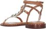 Ash Kaneel Ariel Goud Leren Sandalen Brown Dames - Thumbnail 4