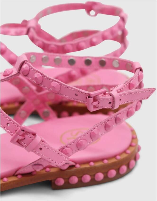 Ash Paros Brasil Pink Platte Sandalen Roze Dames