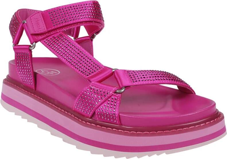 Ash Fuxia Ugogastrass Platte Sandalen Roze Dames