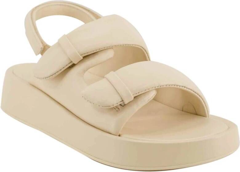 Ash Talc Platform Sandal Beige Dames - Foto 4