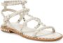 Ash Beige Studs Platte Sandalen Beige Dames - Thumbnail 9