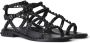 Ash Precious Platte Leren Sandalen Zwart Dames - Thumbnail 3