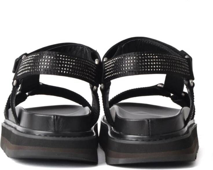 Ash Zomerse Stijl Platte Sandalen Zwart Dames