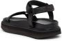 Ash Zomerse Stijl Platte Sandalen Zwart Dames - Thumbnail 5