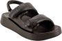 Ash Zomer Stap Leren Sandalen Black Dames - Thumbnail 5