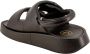 Ash Zomer Stap Leren Sandalen Zwart Dames - Thumbnail 6