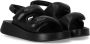 Ash Zomer Stap Leren Sandalen Zwart Dames - Thumbnail 2