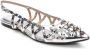 ASH Gevlochten Ballerina Zilver Puntige Neus - Thumbnail 2