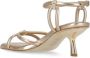 Ash Gouden Leren Sandaal met Hak Beige Dames - Thumbnail 14