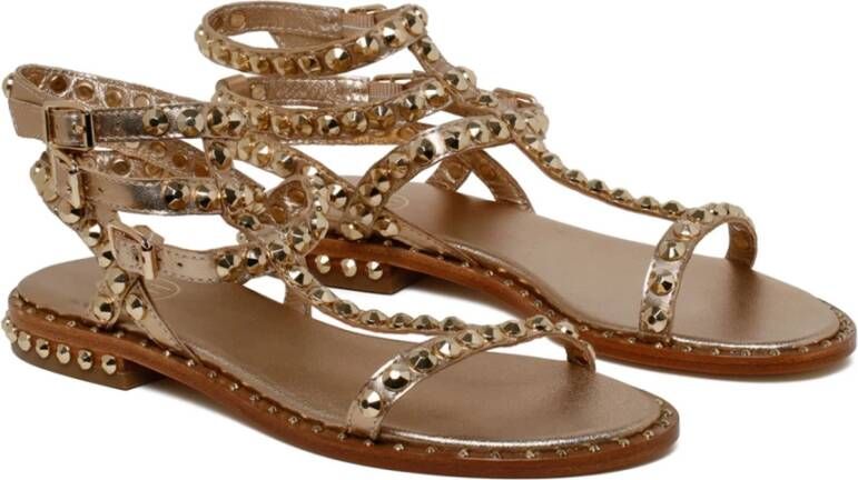 Ash Gouden Multistrap Sandalen Brown Dames