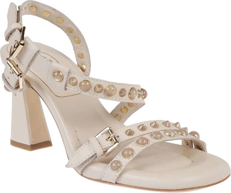 Ash Gouden Shell Ariel Sandalen Beige Dames