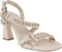 Ash Gouden Shell Ariel Sandalen Beige Dames - Thumbnail 2