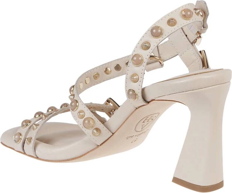 Ash Gouden Shell Ariel Sandalen Beige Dames