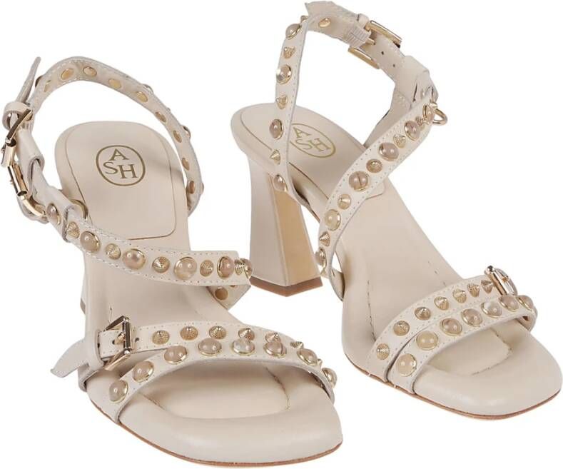 Ash Gouden Shell Ariel Sandalen Beige Dames