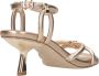 Ash Gouden Leren Sandaal met Hak Beige Dames - Thumbnail 8
