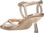 Ash Gouden Leren Sandaal met Hak Beige Dames - Thumbnail 9