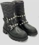 Ash Grote Laarzen Fietser Start Spikes en Twee Gespen Black Dames - Thumbnail 2