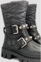 Ash Grote Laarzen Fietser Start Spikes en Twee Gespen Black Dames - Thumbnail 3