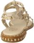 Ash Gouden Studs Ivoor Leren Sandalen Beige Dames - Thumbnail 3