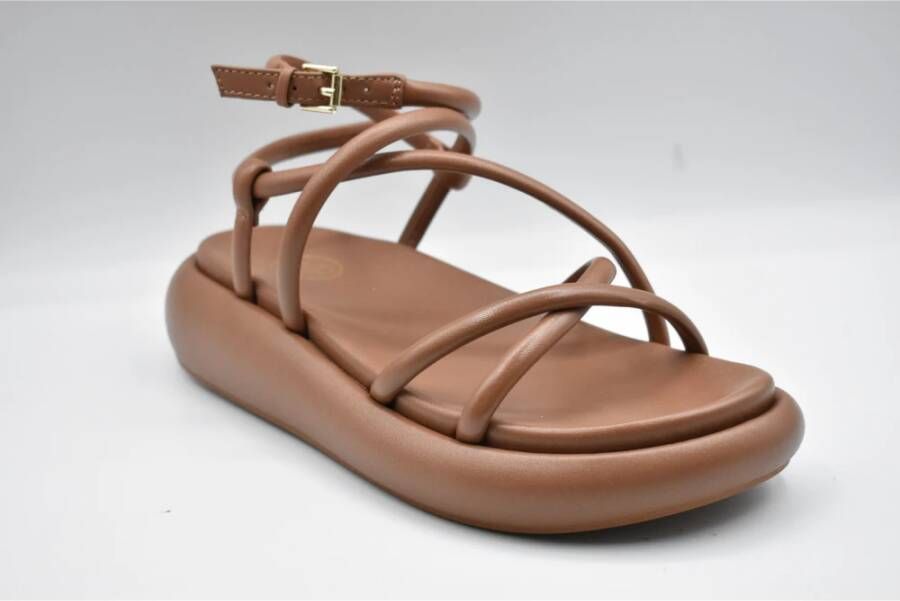 Ash Kaneel Leren Sandalen Brown Dames