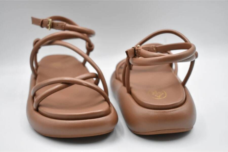 Ash Kaneel Leren Sandalen Brown Dames