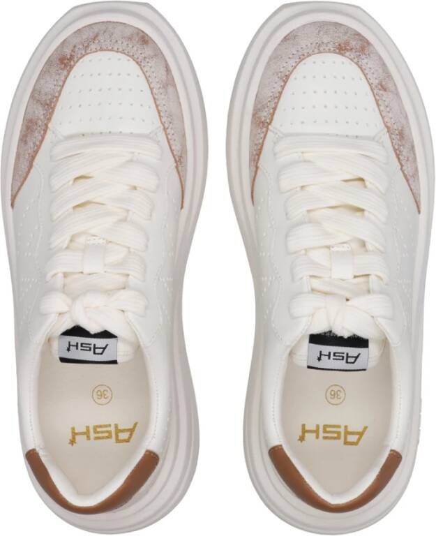 Ash Leren Suède Sneakers met Logo White Dames